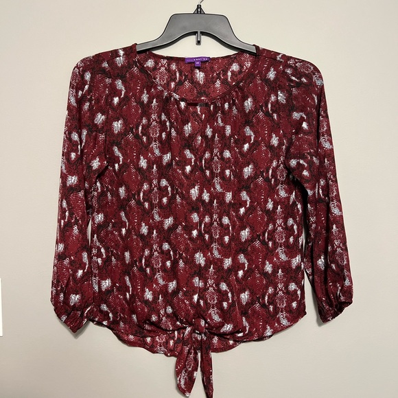 West Kei Veronica Tie Front Blouse - Picture 4 of 5